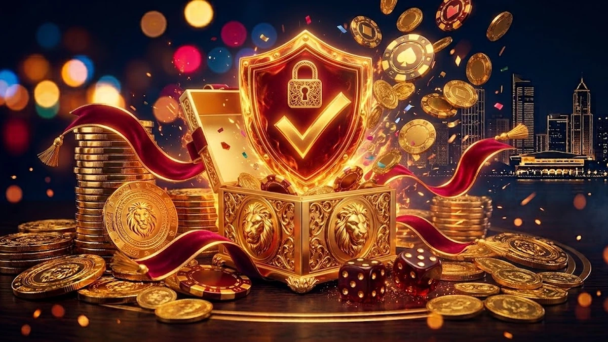 Is PINOY365 legit — gold shield with padlock and checkmark